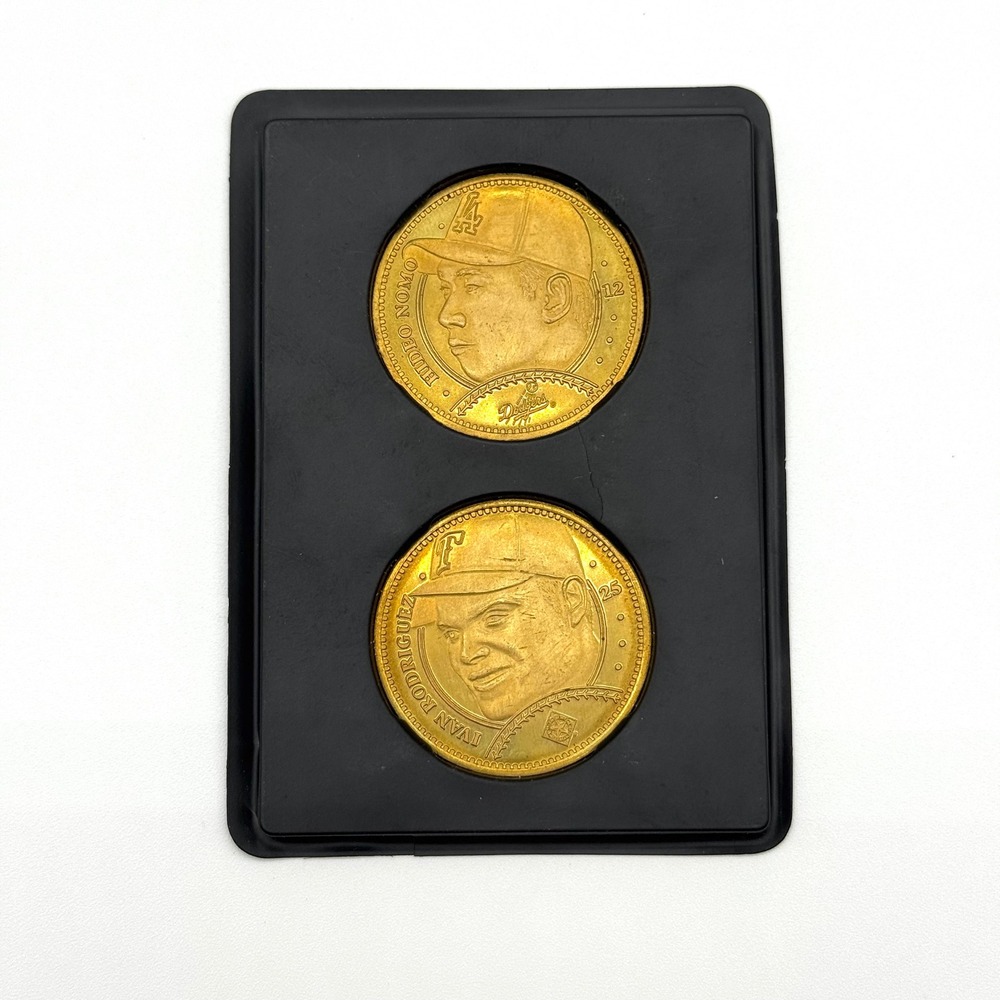 Hideo Nomo Ivan Rodriguez Pinnacle Mint Coins MLB‎ Vintage Lot